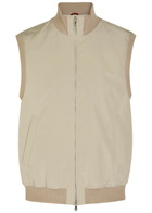 Brunello Cucinelli Water Resistant Sleeveless Nylon Gilet Brown