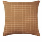 Ferm Living Check Cotton Cushion in Brown
