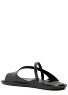 Gia Borghini Riley Leather Thong Sandals Black