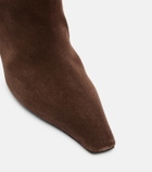 Amina Muaddi Jamie 25 suede ankle boots