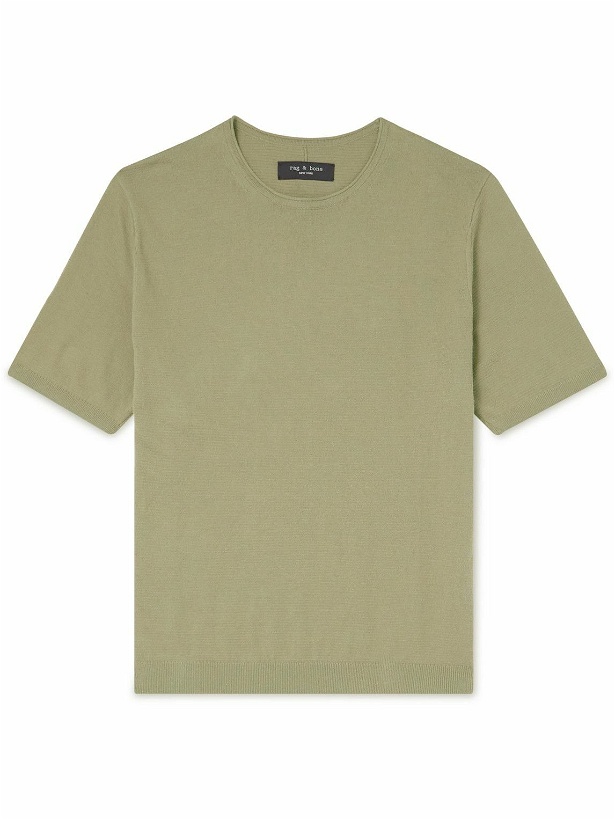 Photo: Rag & Bone - Louis Organic Cotton T-Shirt - Green