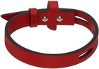 Ferragamo Red Lettering Bracelet