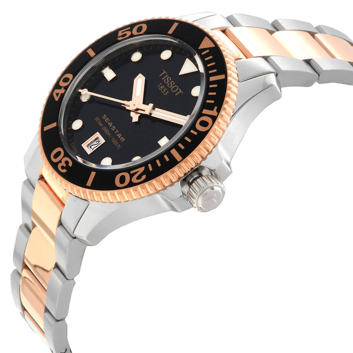 Tissot Seastar Quartz Black Dial Watch T1202102205101