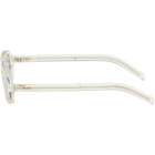 Prada Eyewear Transparent Iconic Metal Plaque Sunglasses