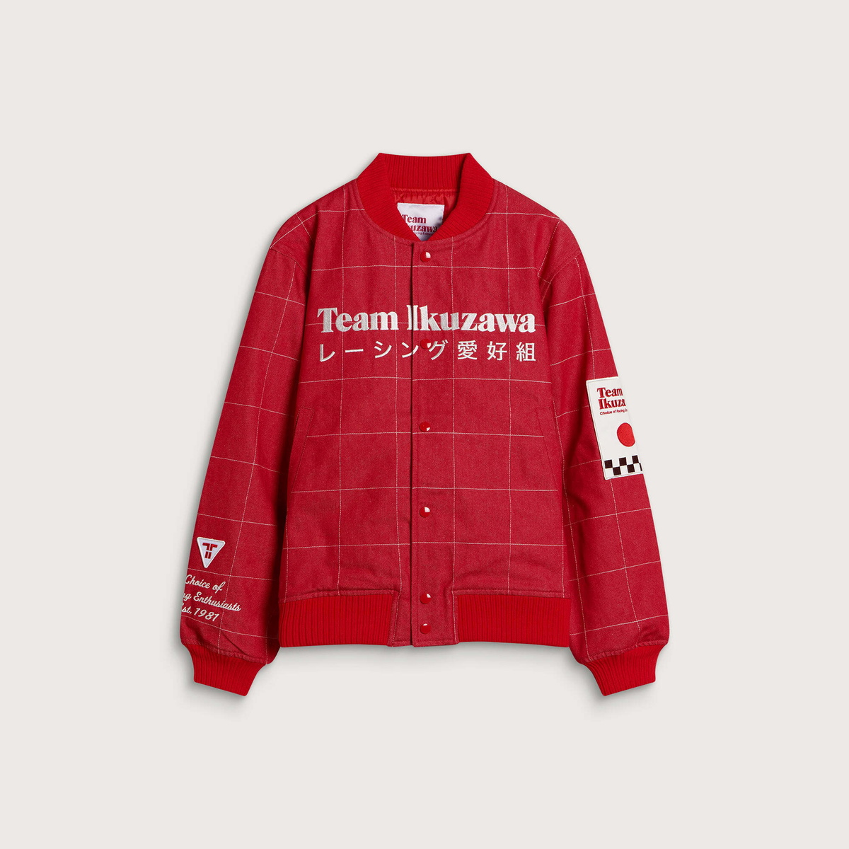 Team Ikuzawa Aikou-Gumi Denim Jacket in Red