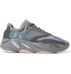 adidas Originals - Yeezy Boost 700 Nubuck, Leather and Mesh Sneakers - Green