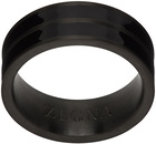 ZEGNA Black Band Ring