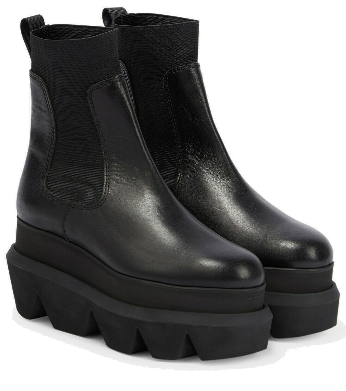 Sacai Platform leather Chelsea boots Sacai
