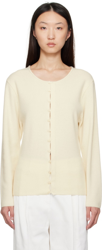 Photo: LE17SEPTEMBRE Off-White Button Down Cardigan
