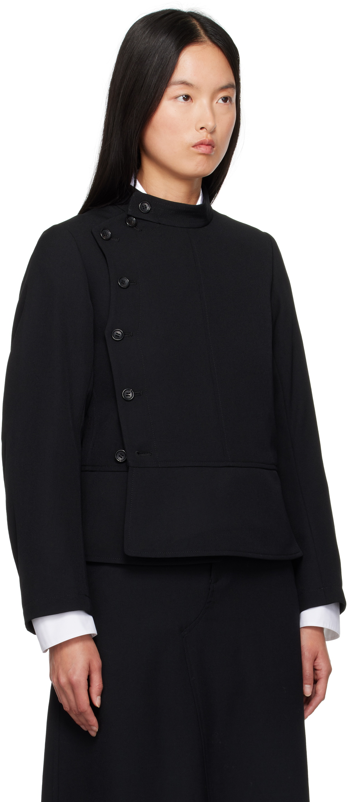 Comme des Garçons Comme des Garçons Black Gabardine Jacket