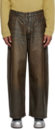 Acne Studios Taupe Super Baggy-Fit Jeans