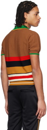 Wales Bonner Brown Sun Polo