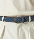 Loro Piana Woven suede belt