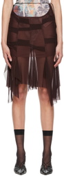 nastyamasha SSENSE Exclusive Brown Midi Skirt
