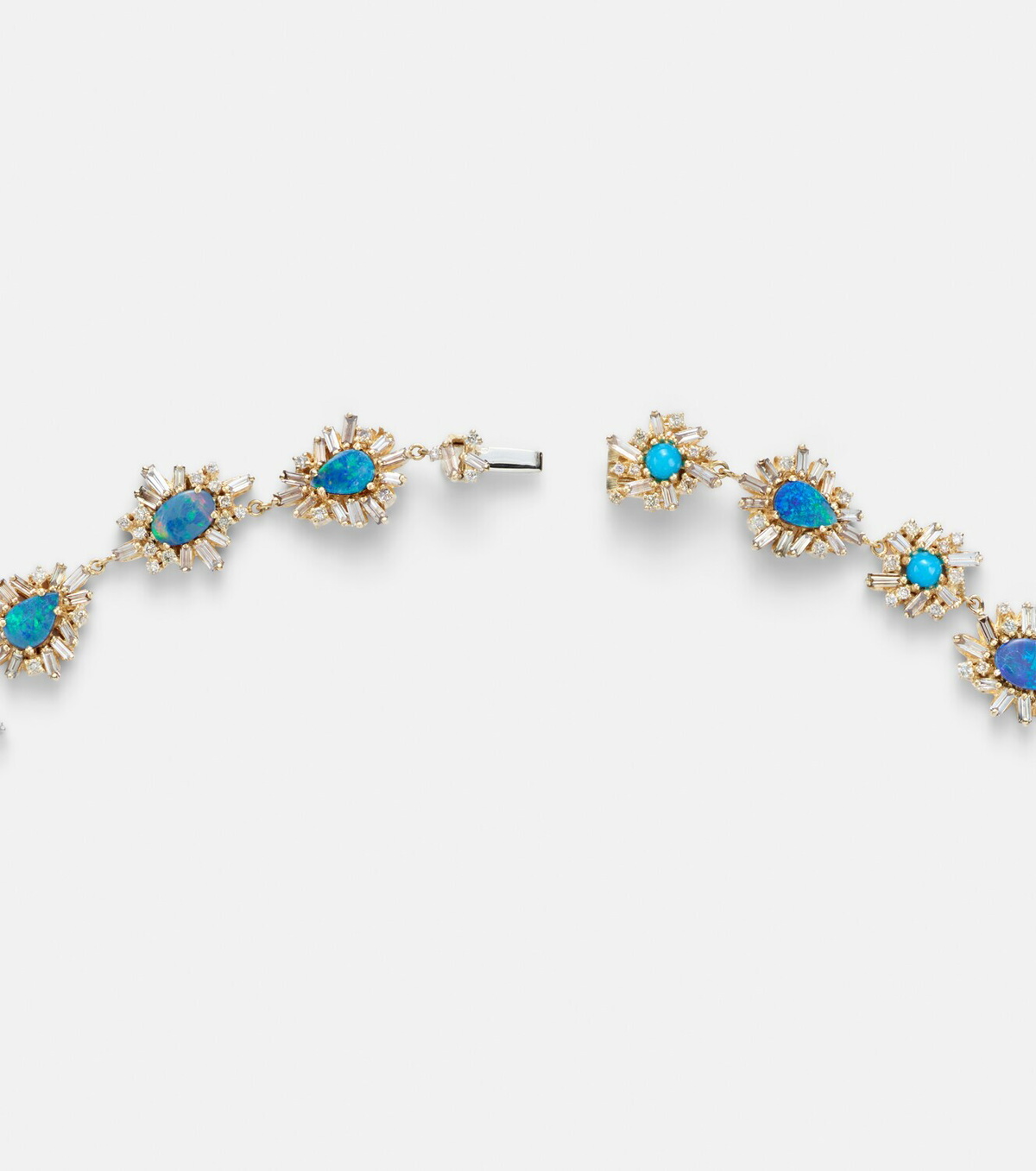Suzanne Kalan 18kt gold necklace with gemstones