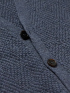 Ralph Lauren Purple label - Diamond-Textured Cashmere Cardigan - Blue