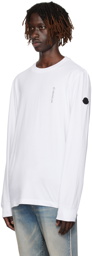 Moncler White Patch Long Sleeve T-Shirt