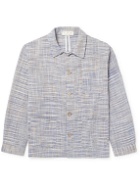 SMR Days - Wittering Checked Organic Cotton-Khadi Jacket - Blue