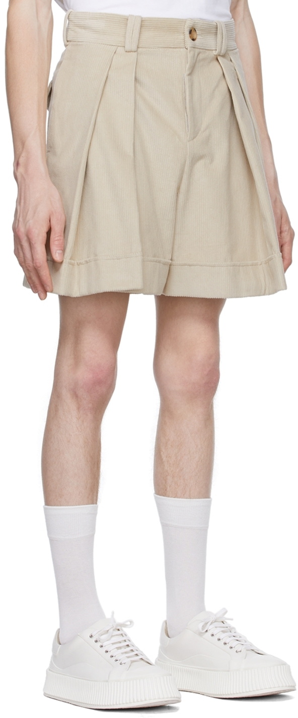 Bonsai: Beige Branding Shorts