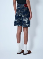 Gucci Denim Jacquard Shorts