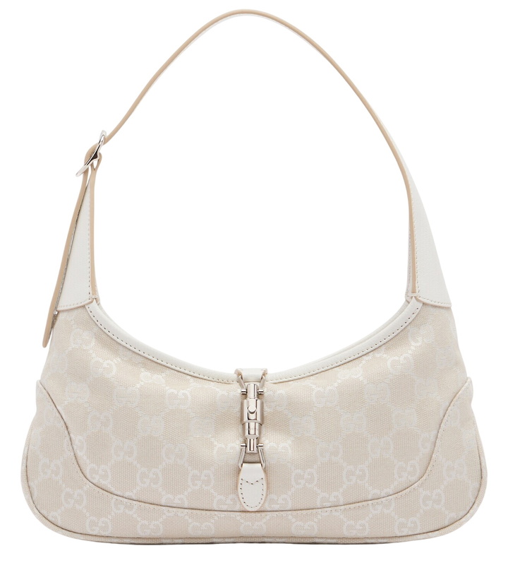 Photo: Gucci Jackie Slim Medium GG canvas shoulder bag