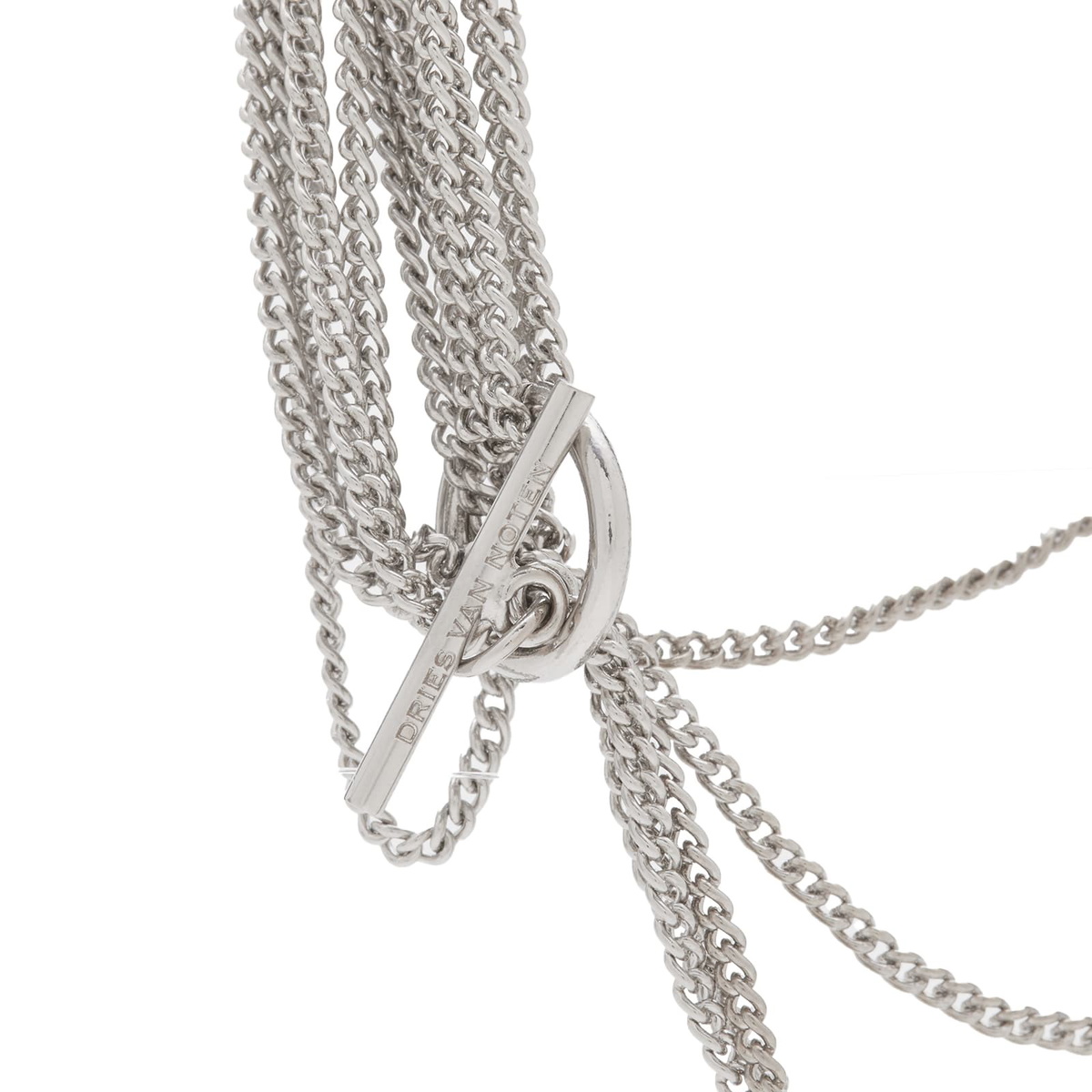 Dries Van Noten Men's Multi Necklace in Silver Dries Van Noten