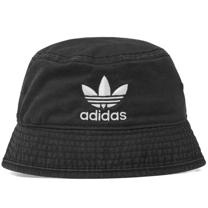 Photo: Adidas Trefoil Bucket Hat Black & White