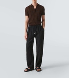 Vilebrequin Pacha linen wide-leg pants