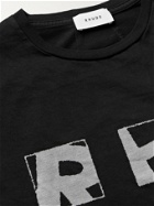 RHUDE - Haus Logo-Print Cotton-Jersey T-Shirt - Black