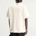 Y-3 Men's Distressed Short Sleeve T-Shirt in Beige