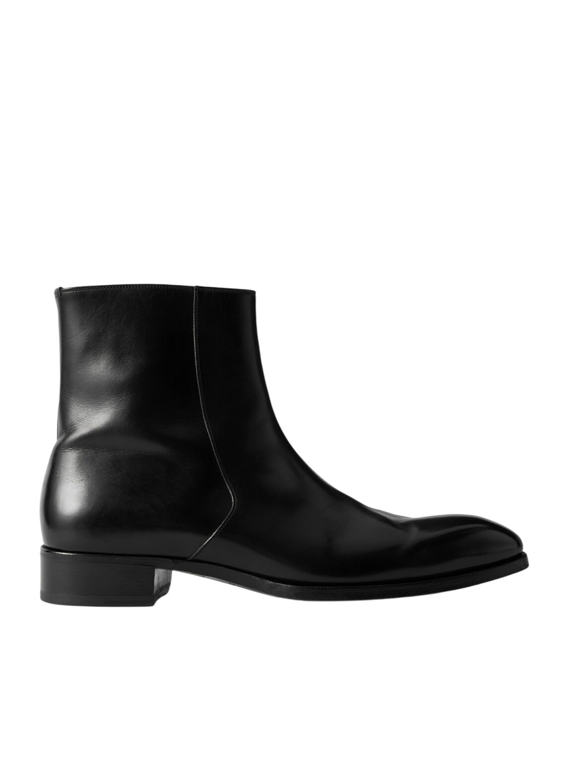 TOM FORD - Sutherland Leather Monk Strap Boots - Black TOM FORD