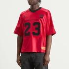 Air Jordan Men's x Levi's Jersey Top in Gym Red/Black/Pale Ivory/Black