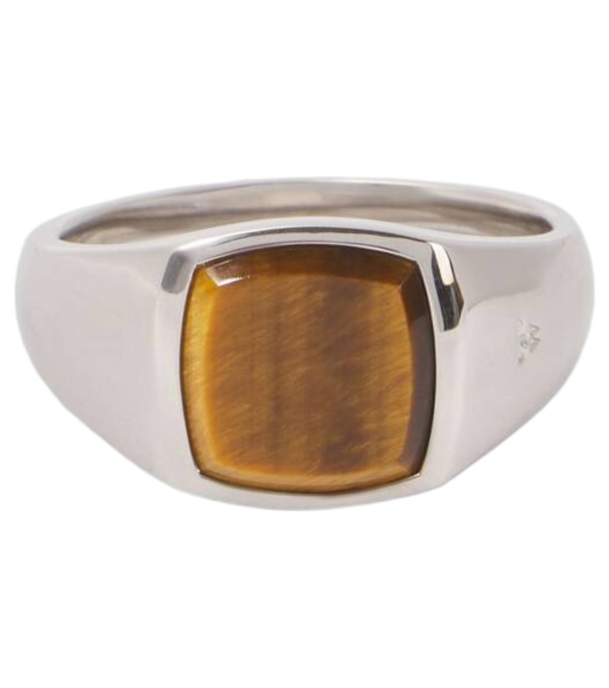 Tom Wood Men's Kay Ring in Blue Hawk Eye Tom Wood