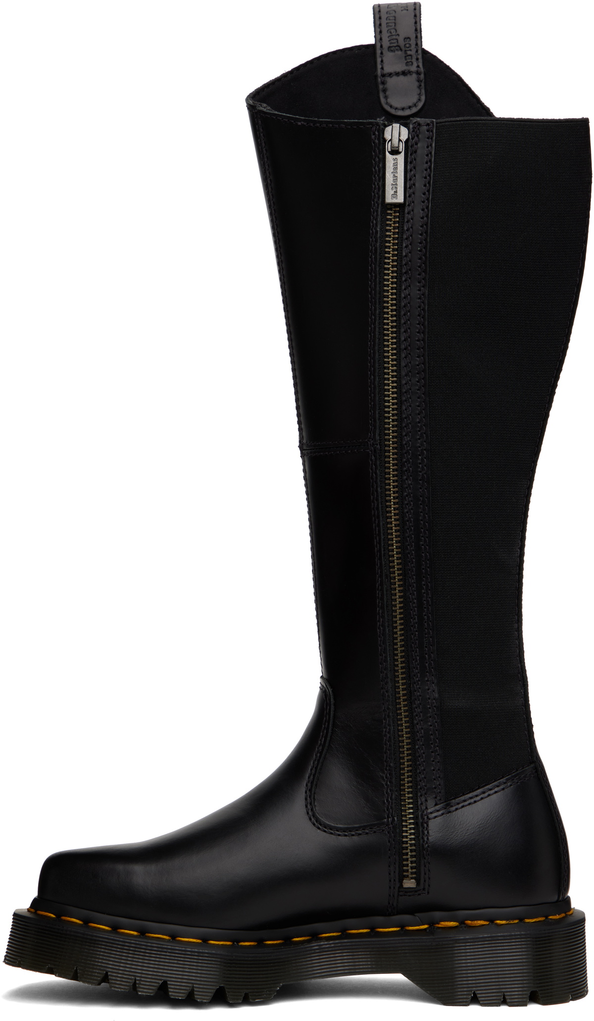 Dr. Martens Black Amaayah Knee High Leather Tall Boots