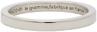 Le Gramme Silver Polished 'Le 3 Grammes' Ribbon Ring