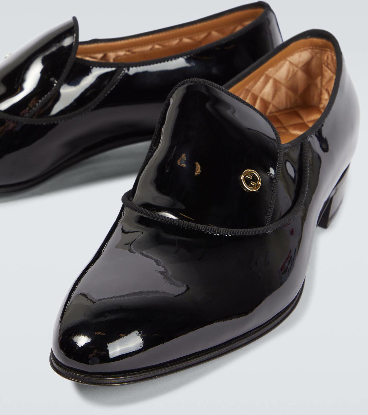 GUCCI Horsebit Loafer in Patent Leather Gucci 1953 Horsebit Leather Loafer | Saks Fifth Avenue main image 3