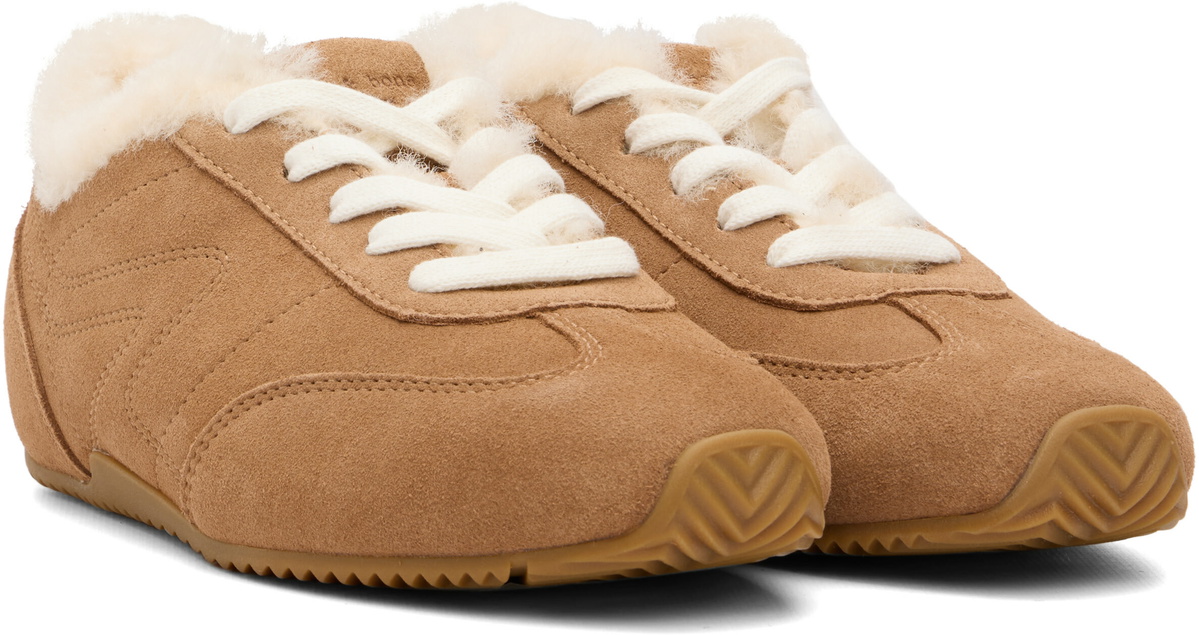 rag & bone Tan Retro Runner Slim Ultra Sneakers