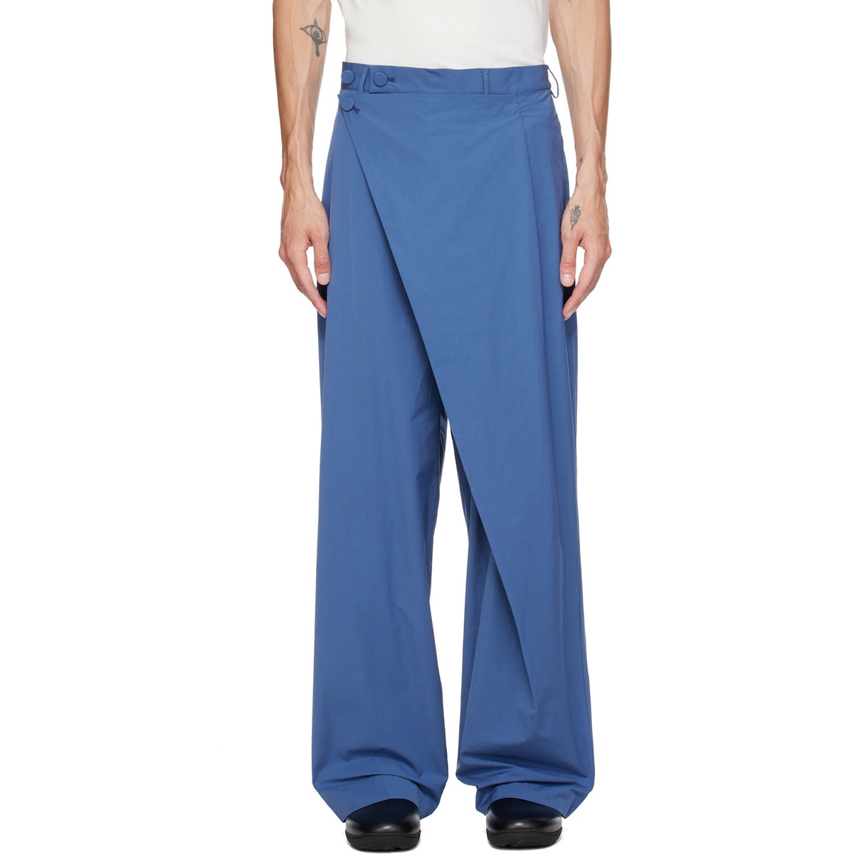 Kiko Kostadinov Black Orma Reversible Trousers Kiko Kostadinov