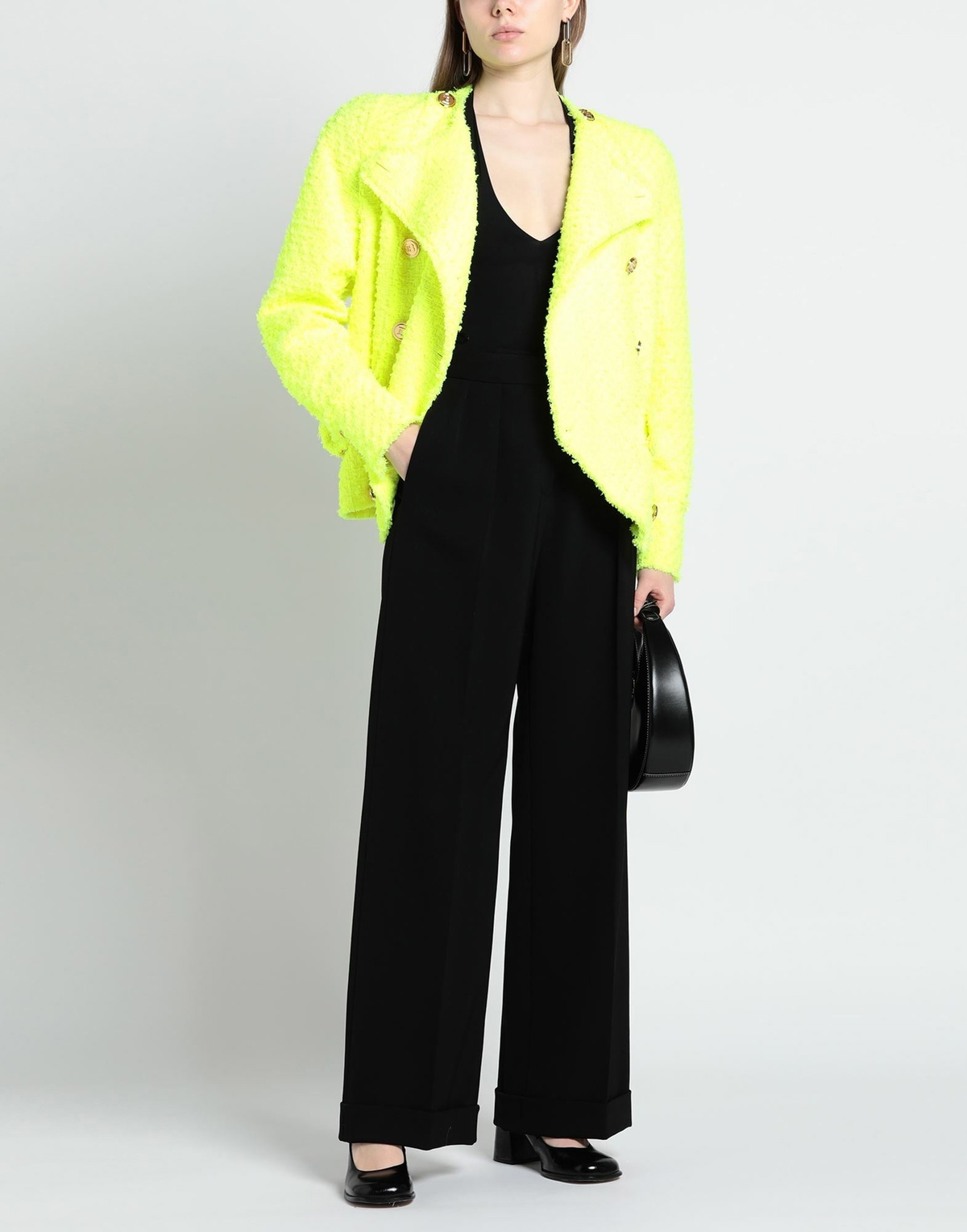 Balmain Womens Blazer in Yellow