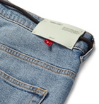 Off-White - Skinny-Fit Printed Stretch-Denim Jeans - Men - Blue