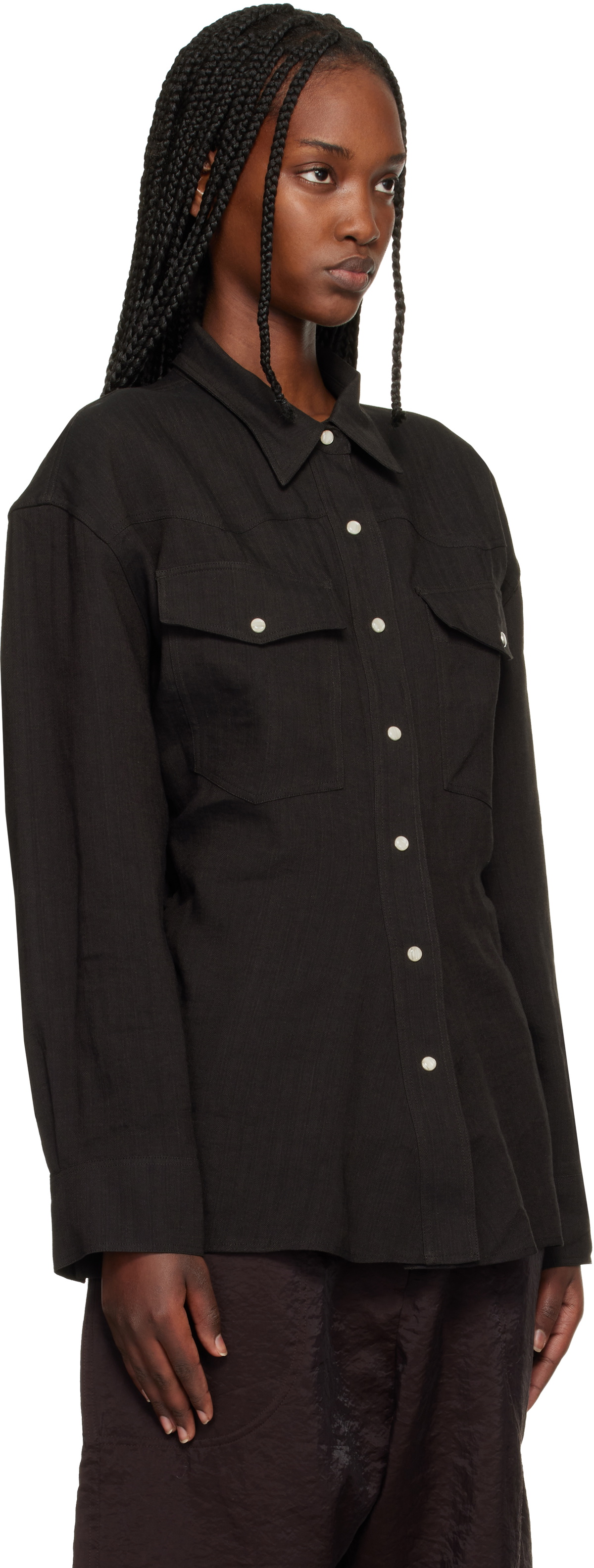 Studio Nicholson Brown Krauss Shirt