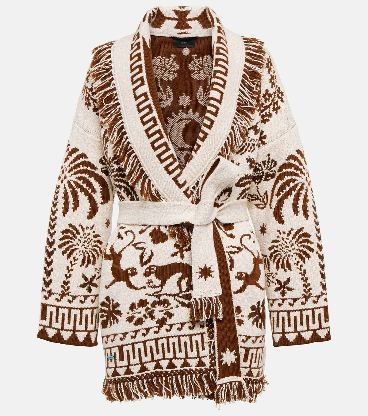 Alanui - Explosion Of Nature wool-blend cardigan
