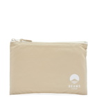 BEAMS JAPAN Logo A5 Flat Pouch in Beige 