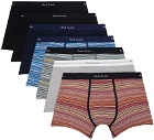 Paul Smith Seven-Pack Multicolor Signature Stripe Boxers