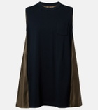 Sacai Paneled minidress