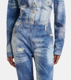 Roberto Cavalli Printed trompe l’œil denim jumpsuit