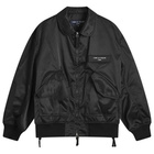 Comme des Garçons Homme Men's Triple Layers Bomber Jacket in Black