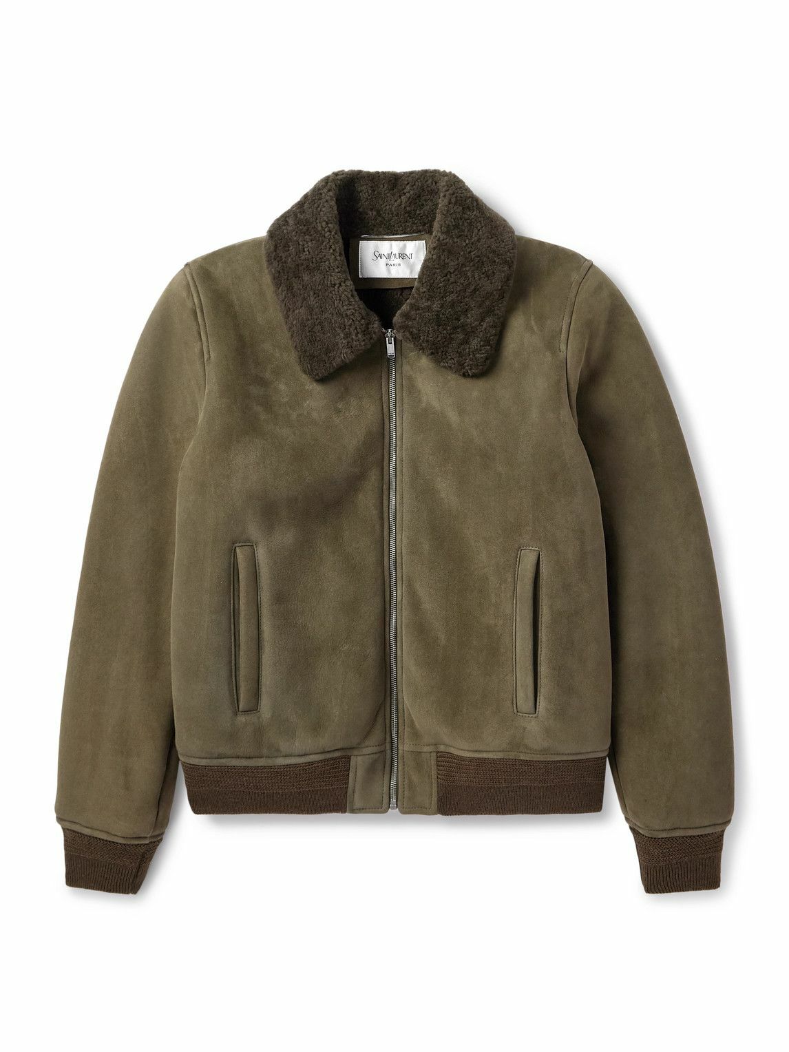 SAINT LAURENT - Shearling Jacket - Brown Saint Laurent SAINT LAURENT - Shearling Jacket - Brown Saint Laurent