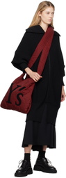 Y's Black Paneled Maxi Skirt