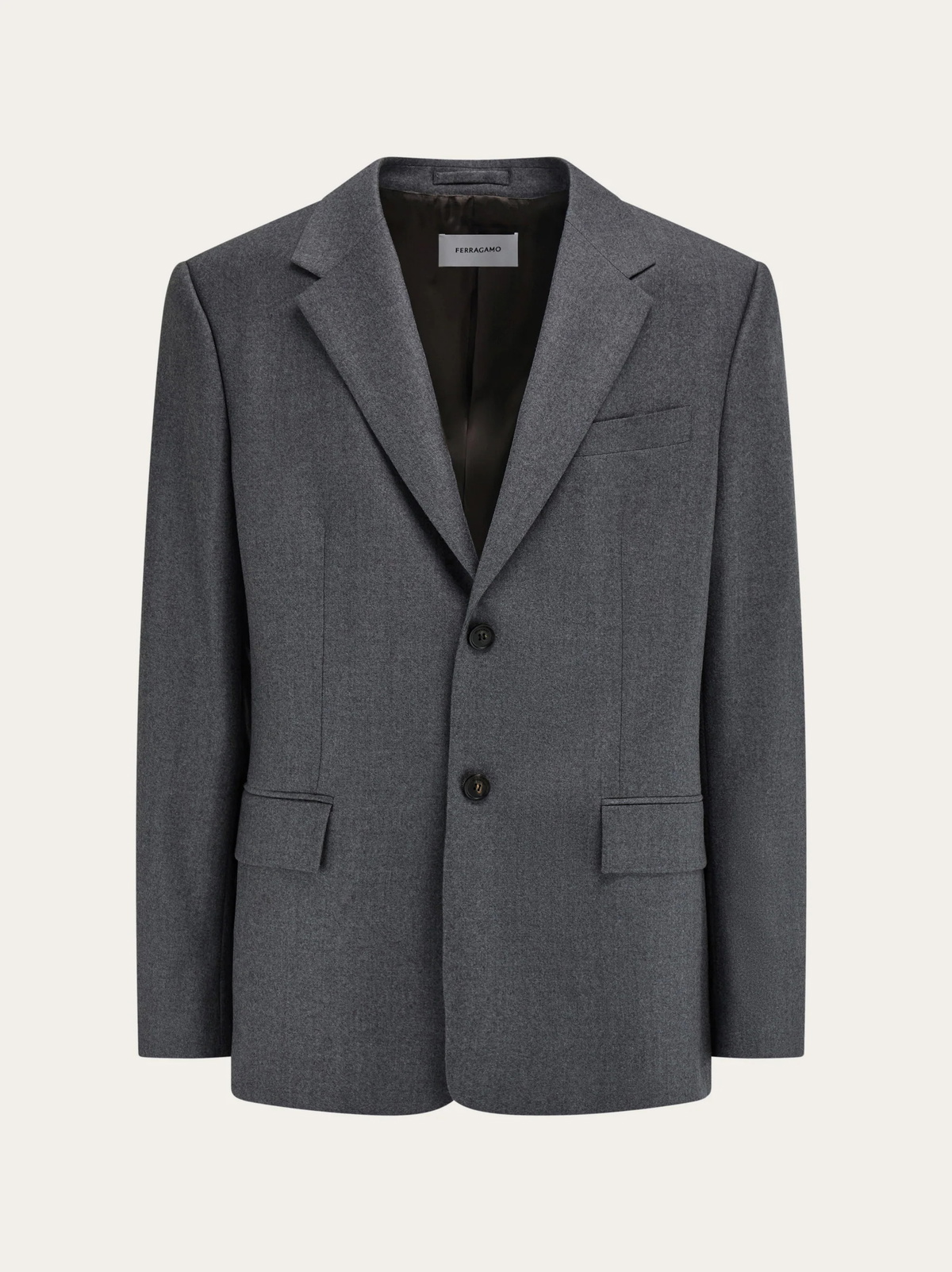 Ferragamo Mens Single breasted blazer in Grey